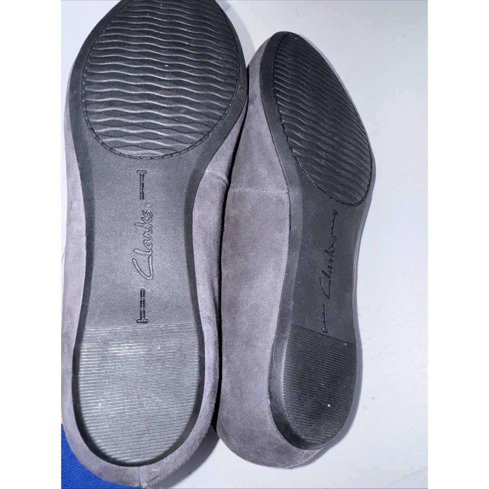 Clarks Artisan Alitay Kallen Purple Suede Embroidered Flats Smoking Slipper 7.5 - Picture 7 of 8